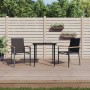 Sillas de jardín 2 uds textilene y acero negro 55x61,5x90 cm de , Sillas de jardín - Ref: Foro24-364099, Precio: 121,10 €, De...