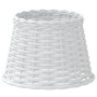 Pantalla para lámpara mimbre blanco Ø25x17 cm de , Pantallas para lámparas - Ref: Foro24-364382, Precio: 19,37 €, Descuento: %