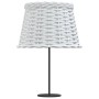 Pantalla para lámpara mimbre blanco Ø25x17 cm de , Pantallas para lámparas - Ref: Foro24-364382, Precio: 19,37 €, Descuento: %