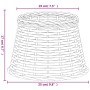 Pantalla para lámpara mimbre blanco Ø25x17 cm de , Pantallas para lámparas - Ref: Foro24-364382, Precio: 19,37 €, Descuento: %