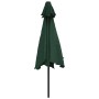 Sombrilla con palo de acero verde 3 m de , Sombrillas - Ref: Foro24-40769, Precio: 63,98 €, Descuento: %