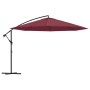 Sombrilla voladiza con poste de aluminio rojo burdeos 350 cm de , Sombrillas - Ref: Foro24-44507, Precio: 119,52 €, Descuento: %
