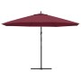 Sombrilla voladiza con poste de aluminio rojo burdeos 350 cm de , Sombrillas - Ref: Foro24-44507, Precio: 119,52 €, Descuento: %
