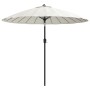 Sombrilla de jardín con palo de aluminio blanco arena 270 cm de , Sombrillas - Ref: Foro24-47305, Precio: 81,59 €, Descuento: %
