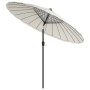 Sombrilla de jardín con palo de aluminio blanco arena 270 cm de , Sombrillas - Ref: Foro24-47305, Precio: 81,59 €, Descuento: %