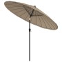 Sombrilla de jardín con palo de aluminio taupe 270 cm de , Sombrillas - Ref: Foro24-47307, Precio: 81,55 €, Descuento: %