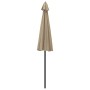 Sombrilla de jardín con palo de aluminio taupe 270 cm de , Sombrillas - Ref: Foro24-47307, Precio: 81,55 €, Descuento: %