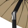 Sombrilla de jardín con palo de aluminio taupe 270 cm de , Sombrillas - Ref: Foro24-47307, Precio: 81,55 €, Descuento: %