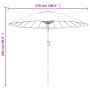 Sombrilla de jardín con palo de aluminio taupe 270 cm de , Sombrillas - Ref: Foro24-47307, Precio: 81,55 €, Descuento: %