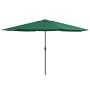 Sombrilla de jardín con palo de metal verde 390 cm de , Sombrillas - Ref: Foro24-47379, Precio: 82,89 €, Descuento: %