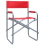 Sillas de director 2 unidades acero rojo de , Sillas de jardín - Ref: Foro24-47919, Precio: 90,69 €, Descuento: %