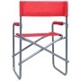 Sillas de director 2 unidades acero rojo de , Sillas de jardín - Ref: Foro24-47919, Precio: 90,69 €, Descuento: %