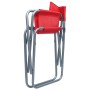 Sillas de director 2 unidades acero rojo de , Sillas de jardín - Ref: Foro24-47919, Precio: 90,69 €, Descuento: %