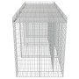 Muro de gaviones para contenedor de basura acero 270x100x130 cm de , Soportes para contenedores de residuos - Ref: Foro24-143...