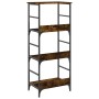 Estantería de madera ingeniería roble ahumado 50x33x117,5 cm de , Librerías y estanterías - Ref: Foro24-835271, Precio: 53,57...