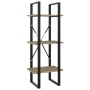 Estantería de 3 niveles contrachapada roble Sonoma 40x30x105 cm de , Librerías y estanterías - Ref: Foro24-806490, Precio: 50...