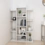 Librería de madera contrachapada blanco brillante 86x25,5x140cm de , Librerías y estanterías - Ref: Foro24-808906, Precio: 93...