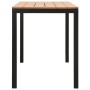 Set de comedor de jardín 3 pzas acero y WPC marrón y negro de , Conjuntos de jardín - Ref: Foro24-317140, Precio: 244,01 €, D...