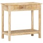 Mesa consola de madera maciza de mango 80x35x74 cm de , Mesas auxiliares - Ref: Foro24-320379, Precio: 166,93 €, Descuento: %