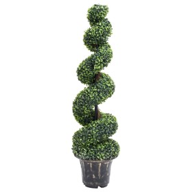 Planta espiral de Boj artificial con macetero verde 117 cm de , Flora artificial - Ref: Foro24-336504, Precio: 118,86 €, Desc...