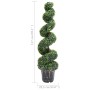 Planta espiral de Boj artificial con macetero verde 117 cm de , Flora artificial - Ref: Foro24-336504, Precio: 118,86 €, Desc...