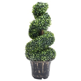 Planta espiral de Boj artificial con macetero verde 89 cm de , Flora artificial - Ref: Foro24-336506, Precio: 86,77 €, Descue...