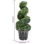 Planta espiral de Boj artificial con macetero verde 89 cm de , Flora artificial - Ref: Foro24-336506, Precio: 86,77 €, Descue...