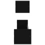 Estantes de pared con barras 2 unidades negro 80x16x14 cm de , Estantes y estanterías - Ref: Foro24-835439, Precio: 39,52 €, ...