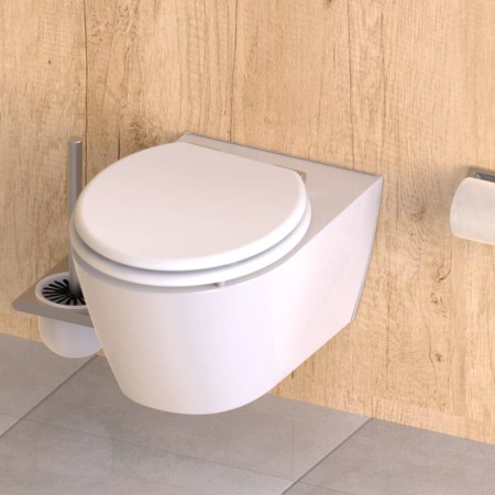 SCHÜTTE Asiento de inodoro con cierre suave SPIRIT WHITE blanco mate de , Asientos de inodoros y bidés - Ref: Foro24-438737, ...
