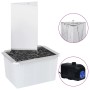 Fuente de jardín triangular con bomba acero inoxidable 76 cm de , Fuentes y cascadas - Ref: Foro24-48096, Precio: 298,42 €, D...