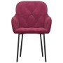 Sillas de comedor 2 unidades terciopelo rojo tinto de , Sillas de comedor - Ref: Foro24-344850, Precio: 129,37 €, Descuento: %