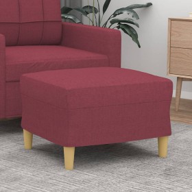 Reposapiés de tela rojo tinto 60x50x41 cm de , Otomanas - Ref: Foro24-349269, Precio: 54,50 €, Descuento: %
