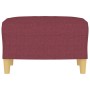 Reposapiés de tela rojo tinto 60x50x41 cm de , Otomanas - Ref: Foro24-349269, Precio: 54,50 €, Descuento: %