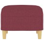 Reposapiés de tela rojo tinto 60x50x41 cm de , Otomanas - Ref: Foro24-349269, Precio: 54,50 €, Descuento: %