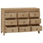 Cómoda de madera maciza de teca 80x30x55 cm de , Cajoneras - Ref: Foro24-340739, Precio: 260,42 €, Descuento: %