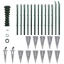 Valla metálica con estacas postes acero galvanizado 1,5x25 m de , Paneles de vallas - Ref: Foro24-140756, Precio: 391,56 €, D...