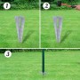 Valla metálica con estacas postes acero galvanizado 1,5x25 m de , Paneles de vallas - Ref: Foro24-140756, Precio: 391,56 €, D...