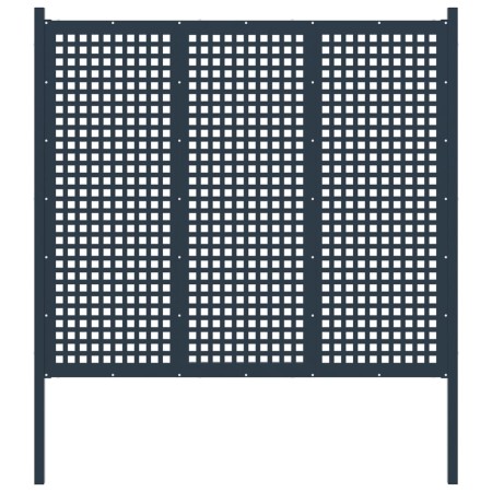 Valla de jardín de acero gris antracita 177x200 cm de , Paneles de vallas - Ref: Foro24-146406, Precio: 264,58 €, Descuento: %