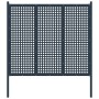 Valla de jardín de acero gris antracita 177x200 cm de , Paneles de vallas - Ref: Foro24-146406, Precio: 264,58 €, Descuento: %