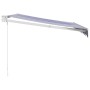 Toldo retráctil aluminio y tela azul y blanco 3x2,5 m de , Toldos - Ref: Foro24-3154421, Precio: 196,27 €, Descuento: %