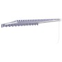 Toldo retráctil aluminio y tela azul y blanco 3x2,5 m de , Toldos - Ref: Foro24-3154421, Precio: 196,27 €, Descuento: %