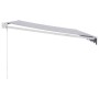 Toldo retráctil aluminio y tela azul y blanco 4x3 m de , Toldos - Ref: Foro24-3154423, Precio: 261,07 €, Descuento: %