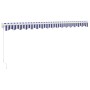 Toldo retráctil aluminio y tela azul y blanco 4x3 m de , Toldos - Ref: Foro24-3154423, Precio: 261,07 €, Descuento: %
