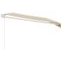 Toldo retráctil aluminio y tela amarillo y blanco 5x3 m de , Toldos - Ref: Foro24-3154435, Precio: 345,41 €, Descuento: %
