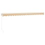 Toldo retráctil aluminio y tela amarillo y blanco 5x3 m de , Toldos - Ref: Foro24-3154435, Precio: 345,41 €, Descuento: %