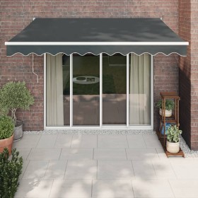Toldo retráctil aluminio y tela gris antracita 3,5x2,5 m de , Toldos - Ref: Foro24-3154437, Precio: 215,95 €, Descuento: %