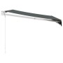 Toldo retráctil aluminio y tela gris antracita 3,5x2,5 m de , Toldos - Ref: Foro24-3154437, Precio: 215,95 €, Descuento: %