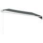 Toldo retráctil aluminio y tela gris antracita 5x3 m de , Toldos - Ref: Foro24-3154440, Precio: 354,24 €, Descuento: %
