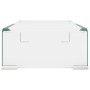 Soporte para TV/Elevador monitor cristal claro 40x25x11 cm de , Muebles TV - Ref: Foro24-244126, Precio: 61,11 €, Descuento: %