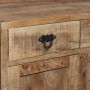 Aparador con estantes de madera de mango maciza 120x35x200 cm de , Aparadores - Ref: Foro24-244945, Precio: 643,26 €, Descuen...